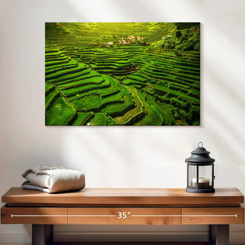 Terrasses de riz historique Alugord Ifugao, H 16 po x l 24 po