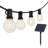 Halas' 27FT 25-Bulb Solar-Powered Outdoor Globe String Light