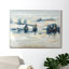 Trees In The Hill Canvas Framed Wall Art