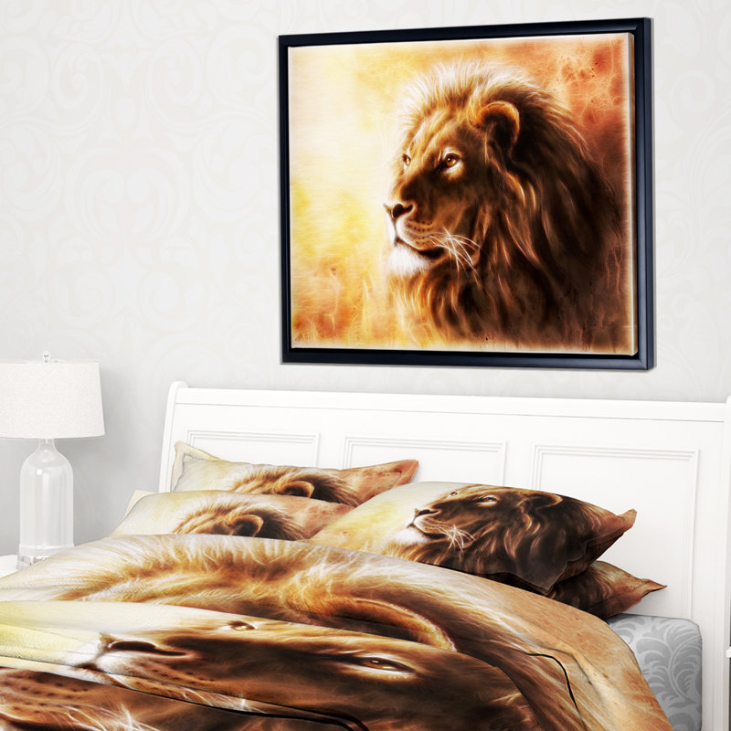 Brown Brown Fractal - impression d'art graphique, H 30 po x l 40 po x P 1,5 po, Toile avec cadre flottant noir