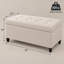 Banc de rangement avec repose-pieds 33 pouces-646019905