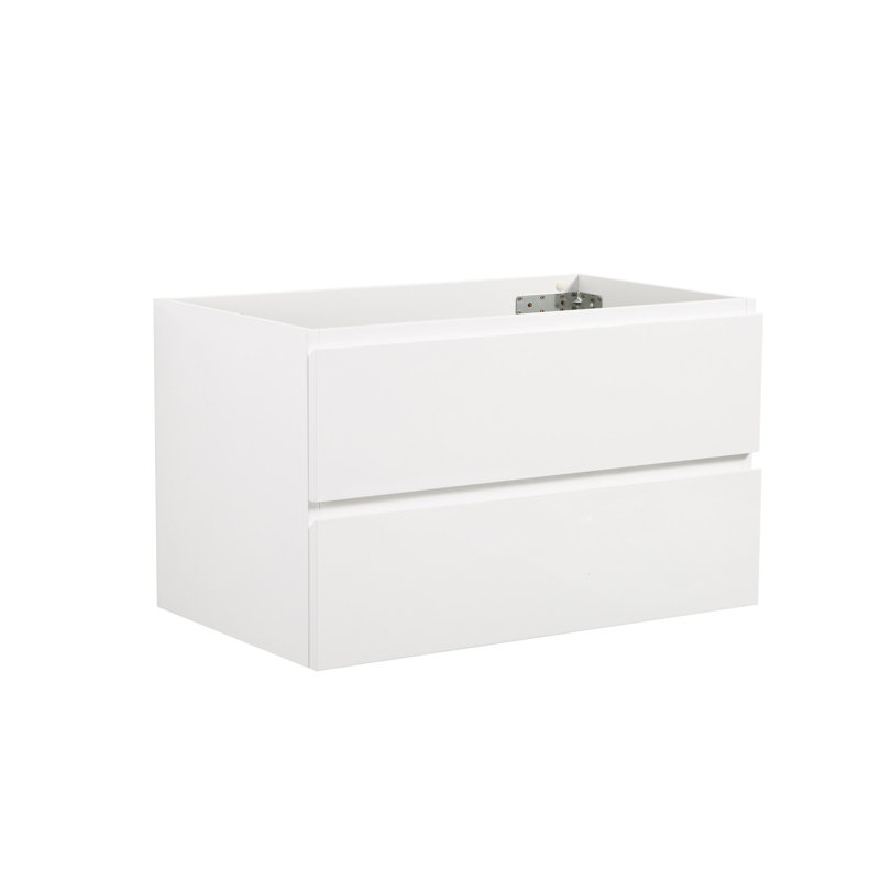 Armoire murale blanche sans lavabo, capacité de rangement accrue de 20%, tiroirs silencieux, poignée moderne, meubles fabriqués en blanc - 36W-201. Surface supplémentaire. Tiroir. Vision chic. . 18,2 po