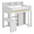 Twin Szie Wood Loft Bed With Under-Bed Desk And Wardrobe-1269397962