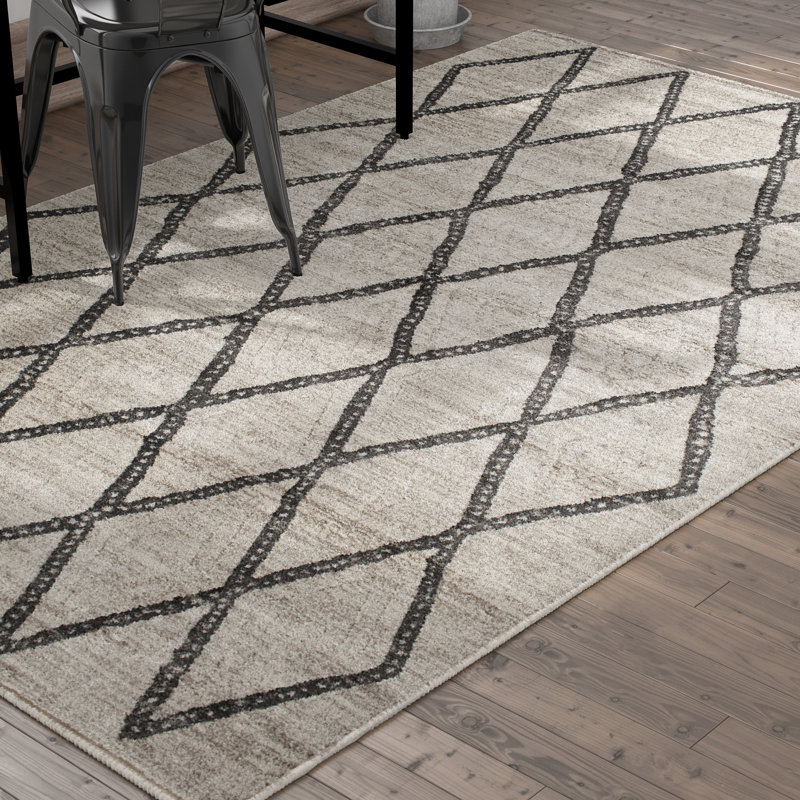 Algird Geometric Indoor Rug, Rectangle 5' x 7'6"