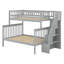Lit superposé simple en bois avec rangement Jakeria Kids-1036631709