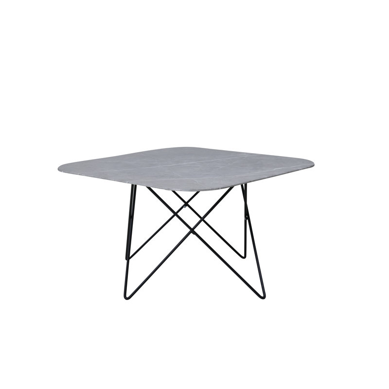 Lancaer 80cm Glass Top Console Table, Black, Grey