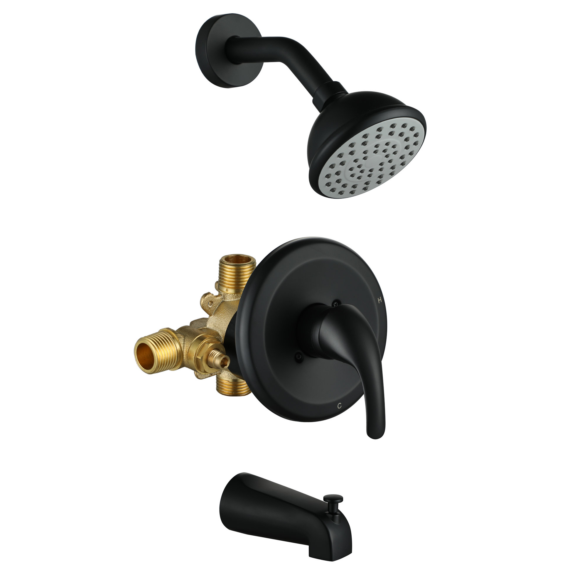 Tub & Shower Faucet with Rough in-Valve