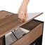 Armoire poubelle rustique avec tiroir et comptoir pour rangement pour la maison - WF011