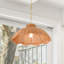 Petit luminaire suspendu en rotin 60 watts-399092706