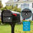 Oasis 360 Post Mount Locking Mailbox Black-49958840
