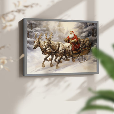 «Chirstmas Art» - CECLX - Reproduction encadrée - Restickable