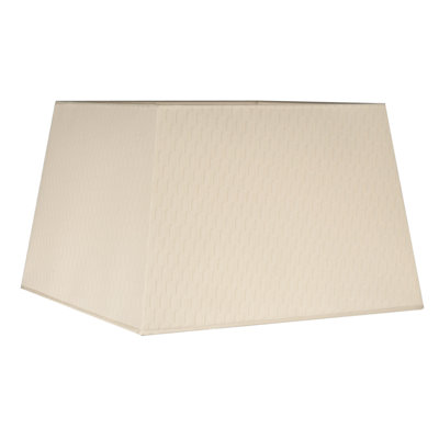 30cm H Rectangle Lamp Shade in Beige