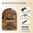 25.6 Inch Adjustable Armrest Dual Purpose Leg Swivel Office Chair With Spikes-749801919