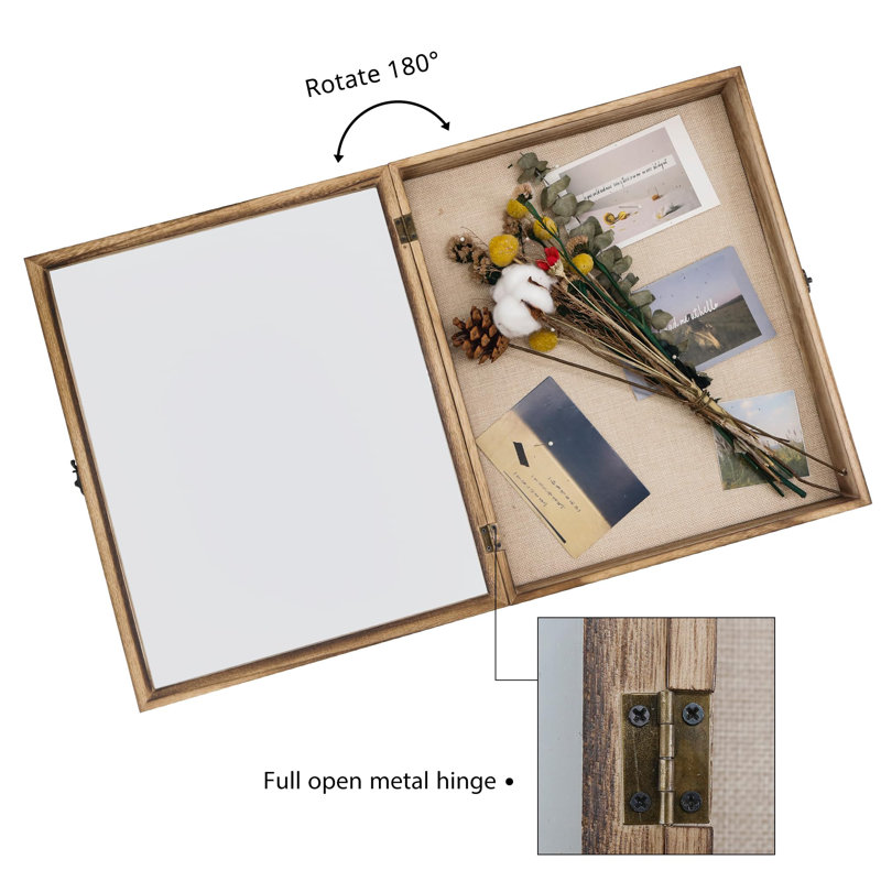 Shadow Box Frame, 16" H x 13" W x 2.5" D, Carbonized Black