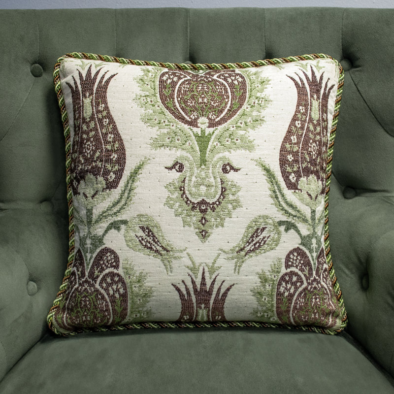 Coussin décoratif Thomas Ivoire, 18" x 18"