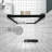 76" High Double Sliding Shower Door With Handle For Towel Hanging, Black Aluminum Frame, Easy Installation Steps Guide