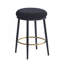 Ensemble de 4 tabourets de comptoir 24,75 po, ensemble de 4 tabourets de comptoir noirs avec structure en fer, coussin éponge, repose-pieds, convient à la cuisine / chambre à coucher / salle à manger.-654957083