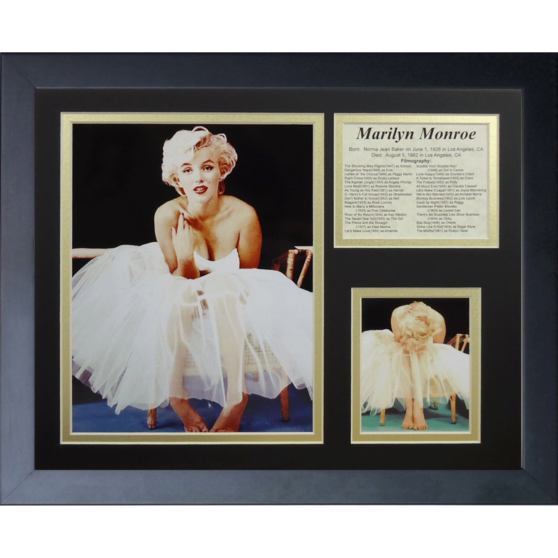Marilyn Monroe - Picture Frame Memorabilia Print on Paper
