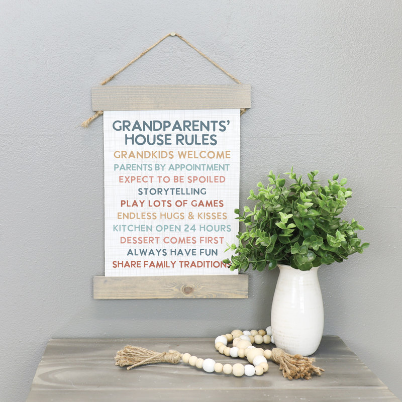 « House Rules », H 10 po x l 17 po