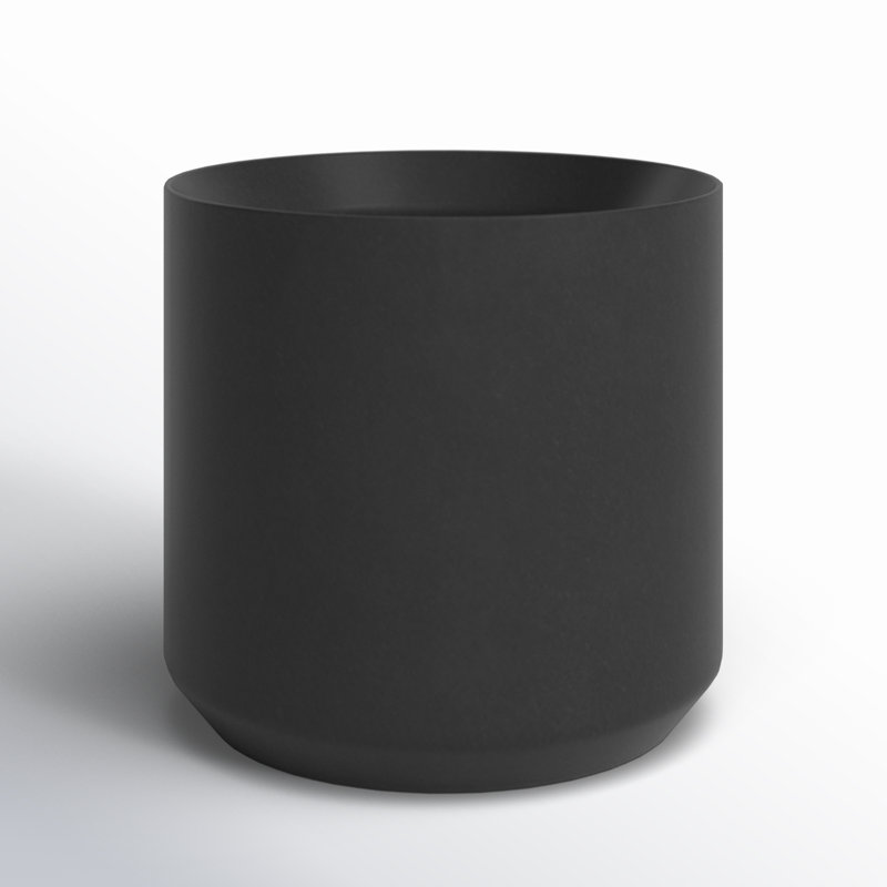 Parsons Handmade Ceramic Pot Planter, Black