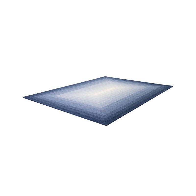  Ombre Wool Rug, Blue, Rectangle 9' x 12'