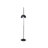 Eckehard 75.6'' Black Arched Floor Lamp-259637530
