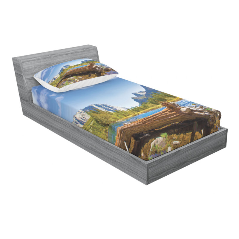 Microfiber Sheet Set, Twin Sheet Set with Fitted Sheet