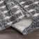Geometric Area Rug in Charcoal
