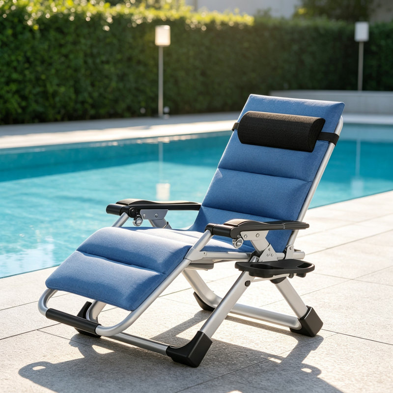 Fauteuil Zero Gravity, Bleu