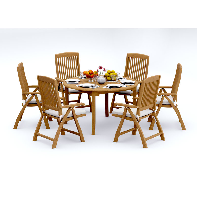 Ensemble repas extérieur Marley, 30" H x 52" W x 52" D, 6