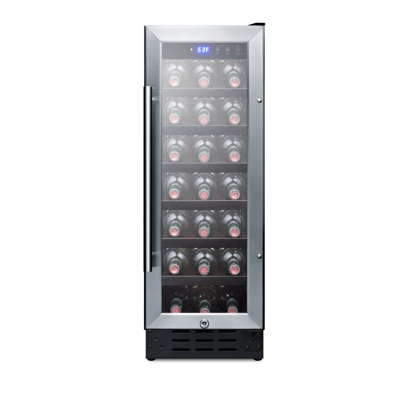 Summit Appliance Single Zone 11.88 " Built-In and Freestanding 21 Bottle Wine Refrigerator