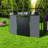 Sheds with Storage, 10x7 ft Resin Steel Frame, Modern Backyard