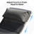 Aluminum Patio Chaise , 3, Fabric, 5 Adjustable Back Positions, , Grey, For Poolside, Lawn, Garden Lounge 3 Pieces, Frame, Back, Outdoor Spaces Like Garden, Pool