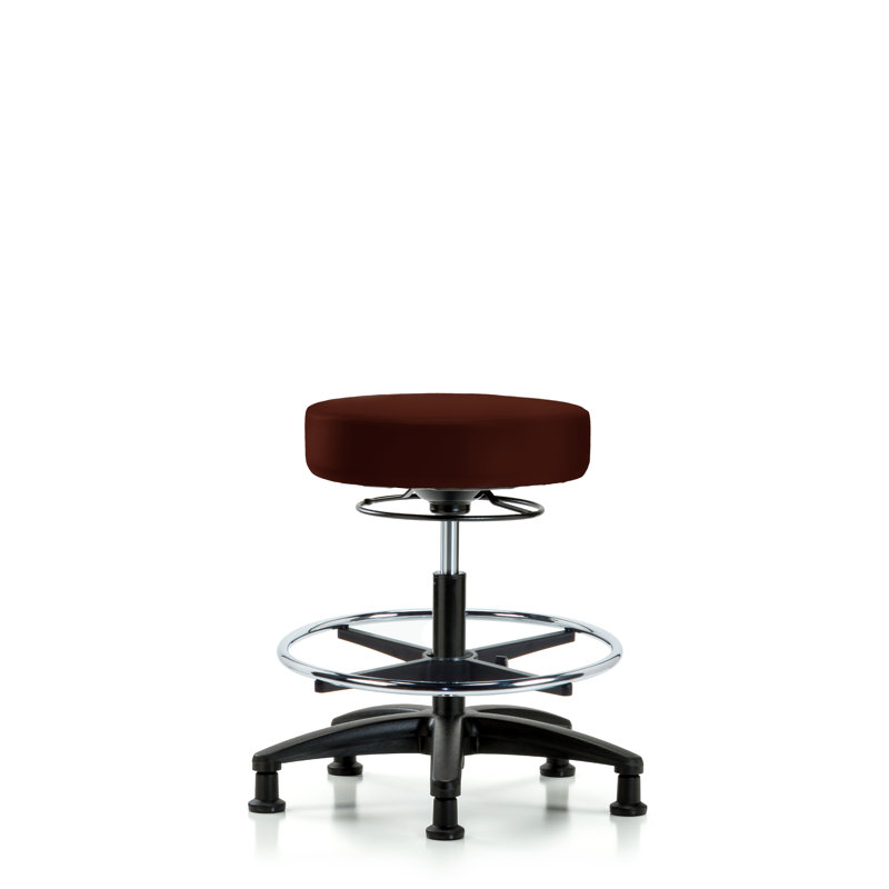 Tabouret de laboratoire Calliope, Bourgogne, Patins