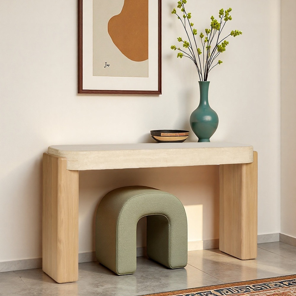 Corrigan Studio® Mid-Century Modern Solid Wood Console Table | Wayfair