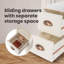 60cm W Manufactured Wood Bedside Table