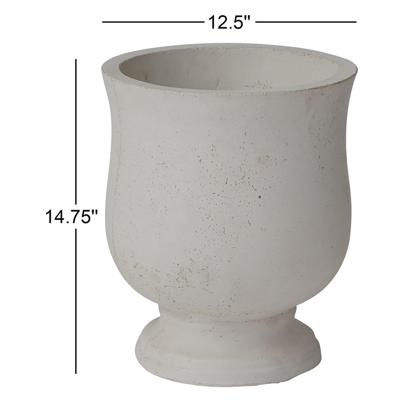 Handmade Urn Planter, 14.75" H x 12.5" W x 12.5" D