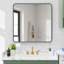 Miroir noir en métal trempé avec cadre profond-343798856-343798860