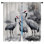 Cranes In Watercolor Window Curtains Cranes Sheer & Room Darkening - 2 Panels