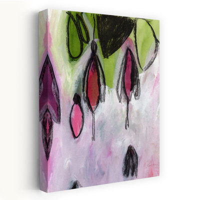 «Vibrant Floral Abstraction», art contemporain coloré, paysage contemporain