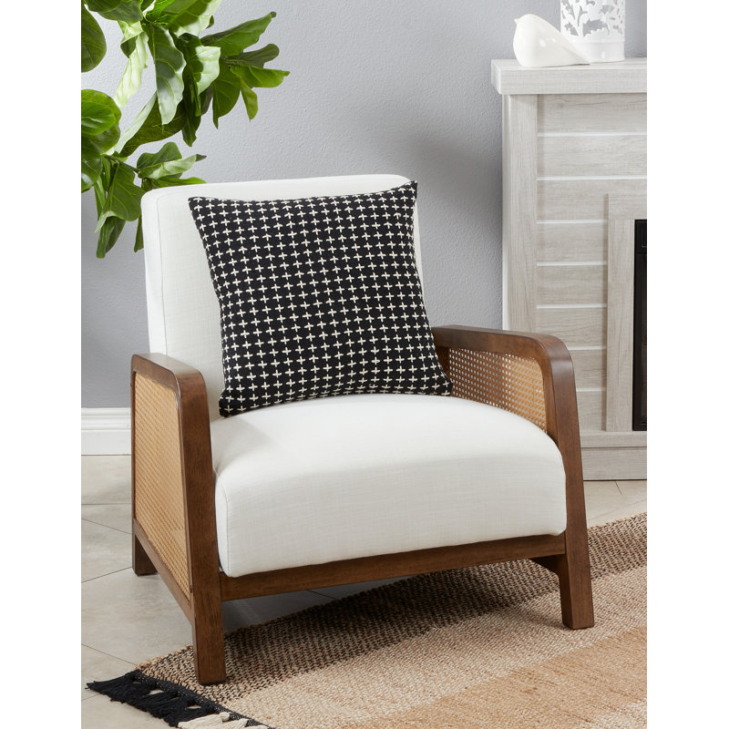 Cotton Throw Pillow, Polyester/Polyfill