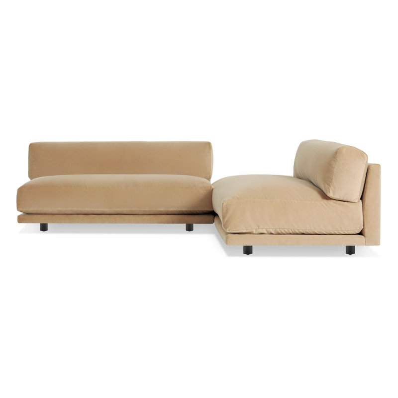 Canapé modulaire réversible en mélange de polyester de 105 po de largeur Sunday