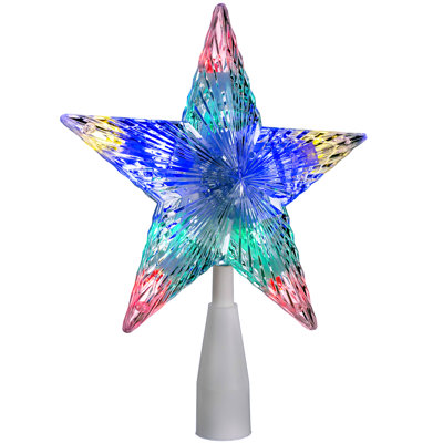 23cm Metal Astrology & Stars Lighted Tree Topper