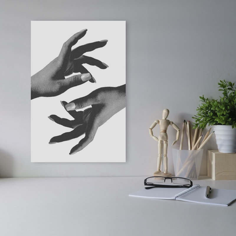 Elegant Hand Gesture Abstract Contemporary Wall Art Print by Pictufy Studio III - Print, 45.72cm H x 30.48cm W