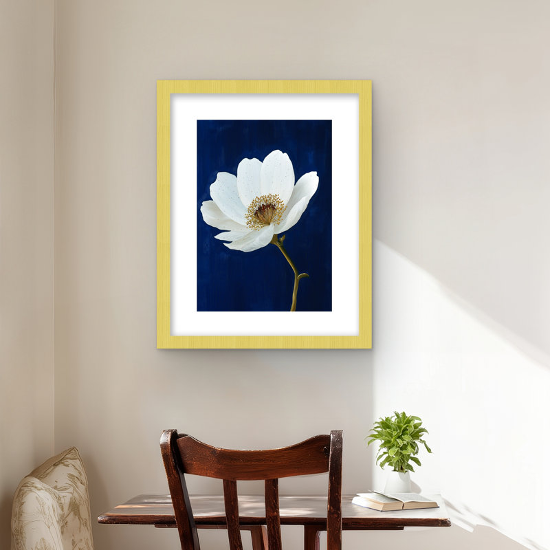 Bright on Blue - Floral Botanical
