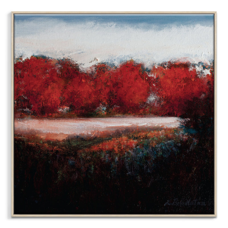 Autum Show by Lydia Ben-Natan - Print on Canvas, 102cm H x 102cm W, Black