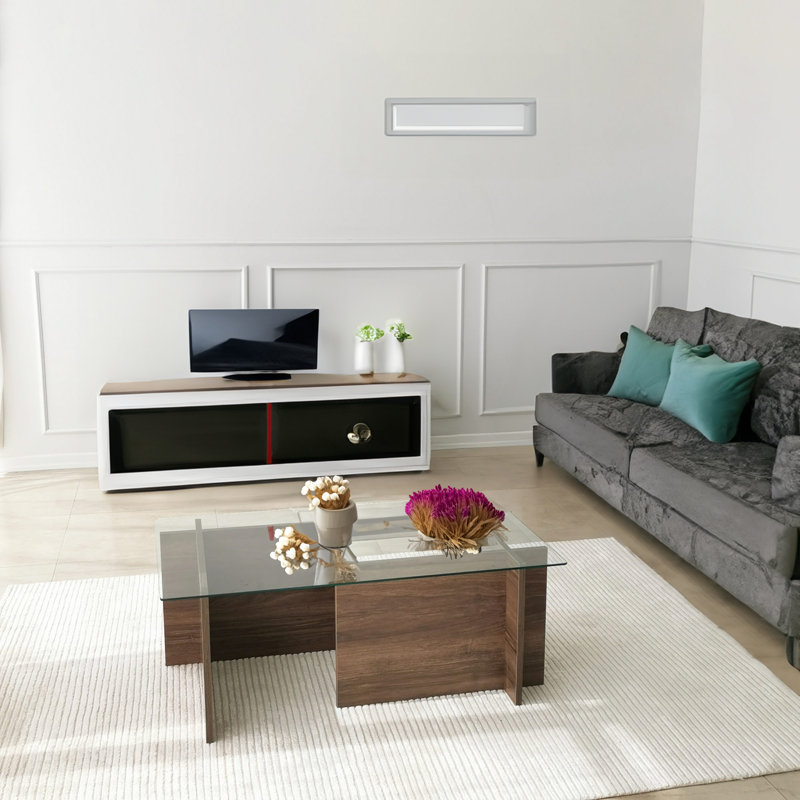 Kedzior Glass Top Single Coffee Table