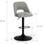 Tabouret de bar rotatif à hauteur ajustable Bridgette-1974955259