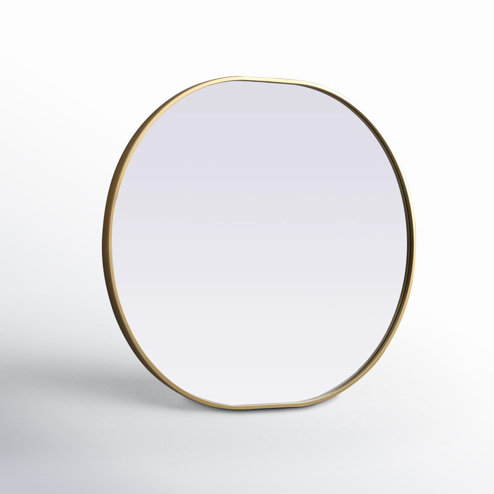 Sabine Metal Pill Wall Mirror, Brass, 36" x 30"