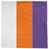 Blanc / orange / mauve